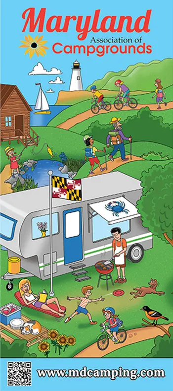 Cover of the 2026 Maryland camping guide